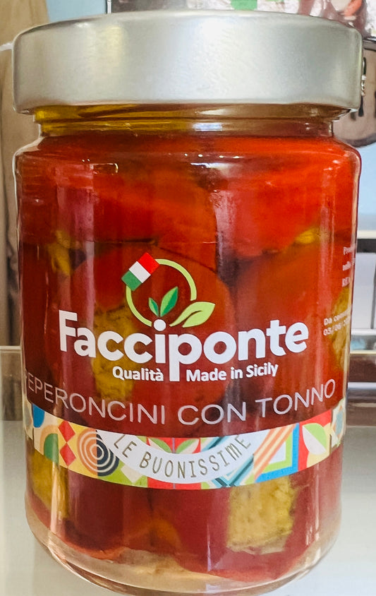 Peperoncini ripieni con tonno gm 280