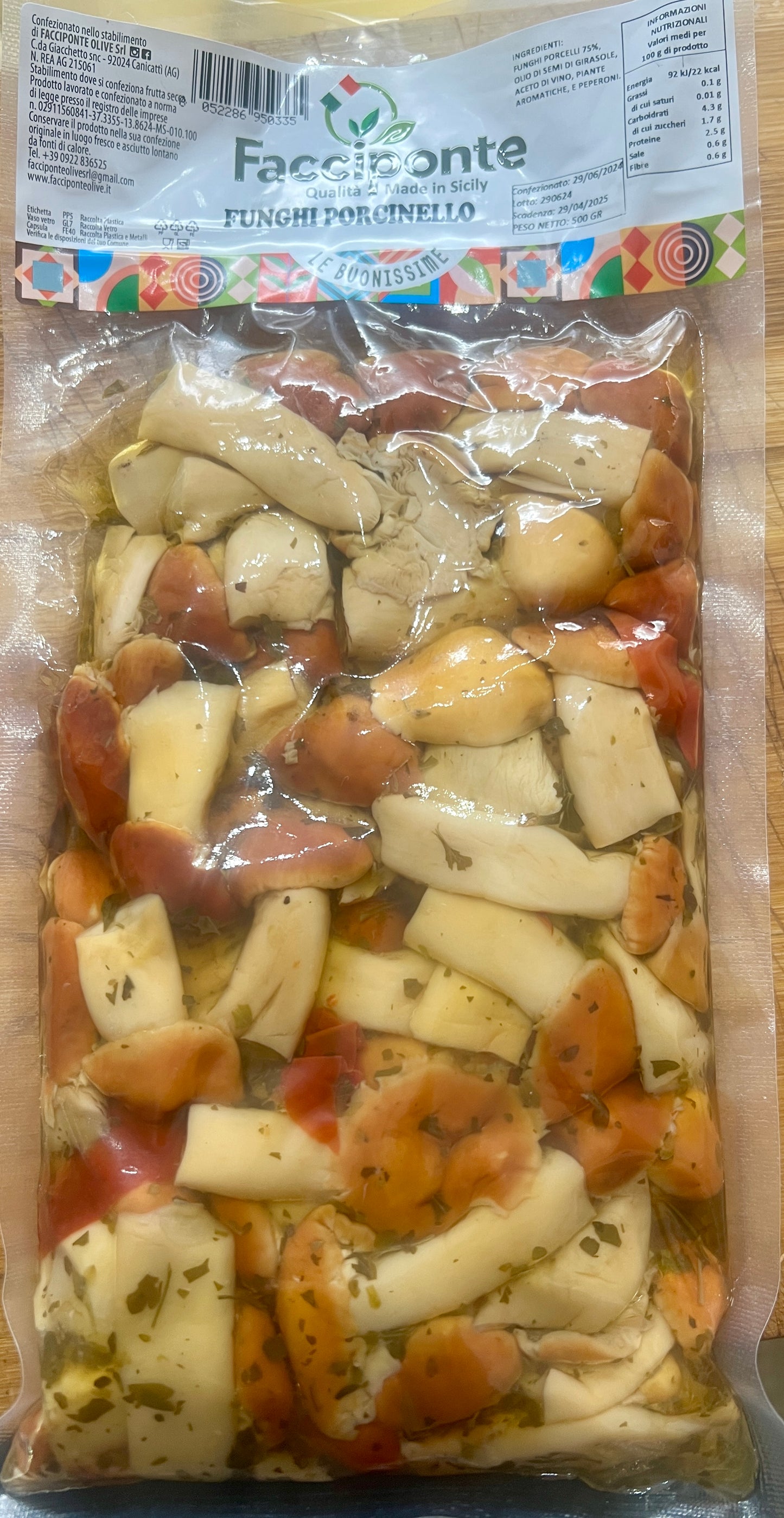 Funghi porcinello 500gm