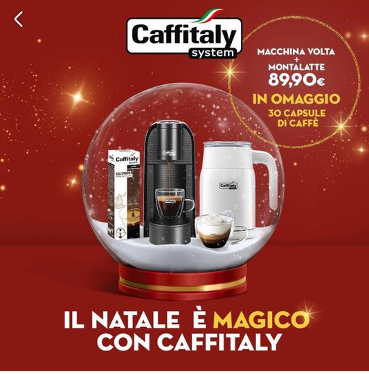 Macchina caffè cappuccinatore e 30 capsule omaggio