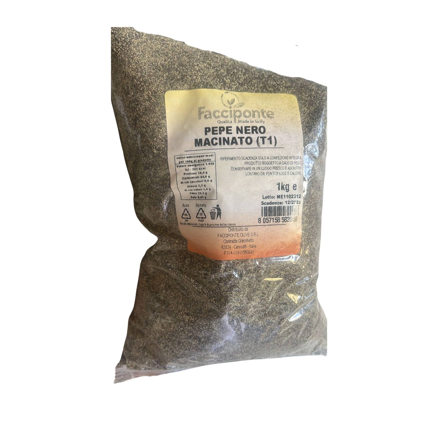 pepe nero macinato 1kg